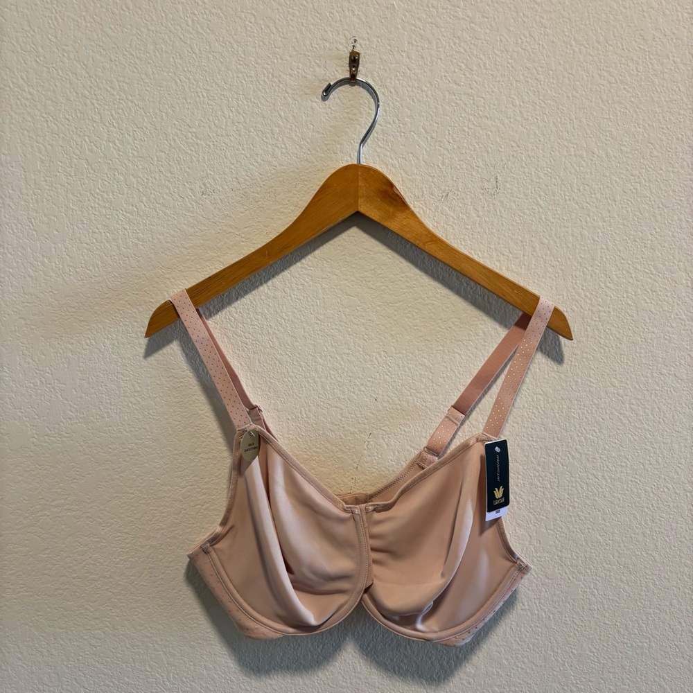 NWT Wacoal Back Appeal Nude Rose Dust Minimizer Bra 38D - Picture 2 of 6